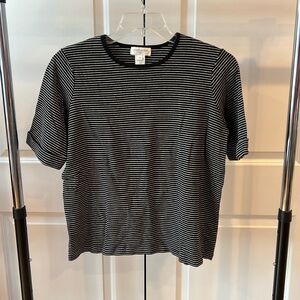 Jones New York Sport Women's Striped Short Sleeve Tee NWOT
